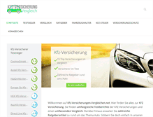 Tablet Screenshot of kfz-versicherungen-vergleichen.net